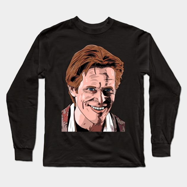 Willem Dafoe Green Goblin Long Sleeve T-Shirt by Black Snow Comics